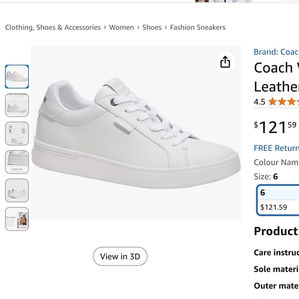 Coach Lowline Classic White Sneakers